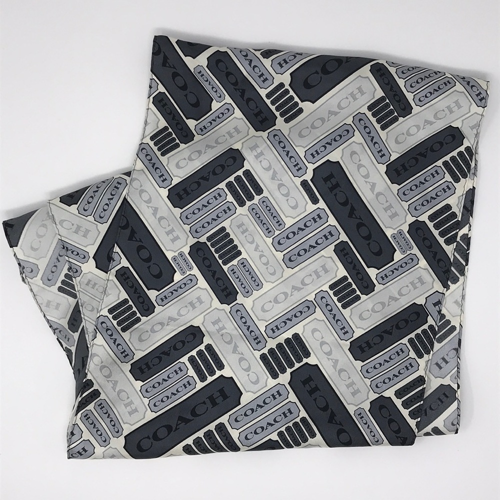 Coach Signature Silk Scarf